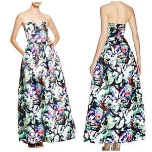 Parker | Black Label Multicolor Floral Ball Gown 4